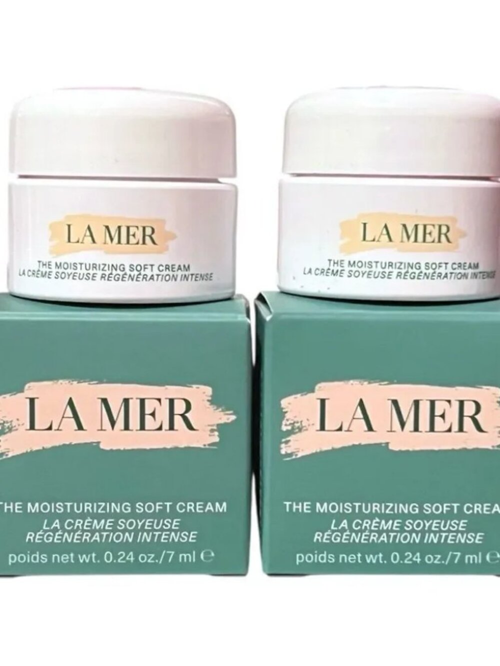 2 x Bundle of La Mer 3.4oz The Moisturizing Soft Cream, Brand New